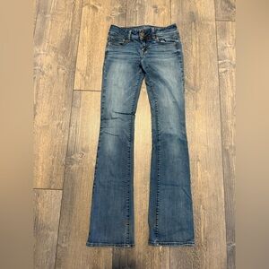 American Eagle Blue Women's Kickboot Jeans